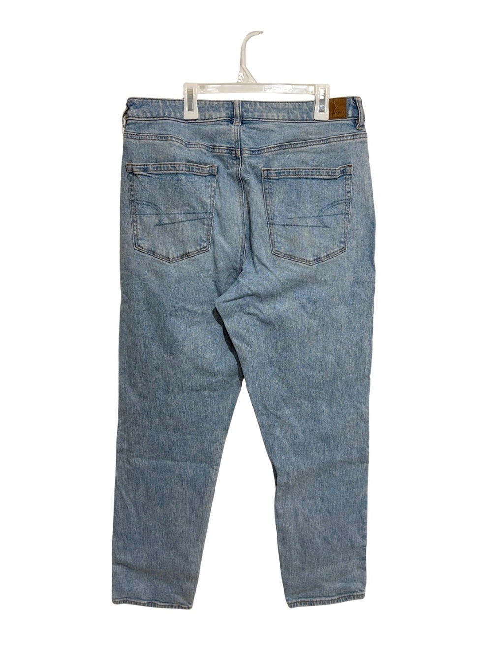 American Eagle Strigid Mom Jeans Blue Breeze Size 12 - Picture 3 of 9